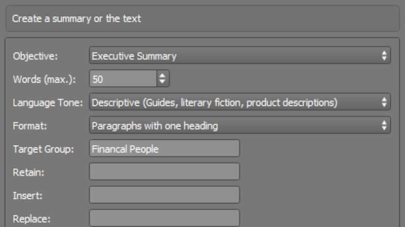 Summarize your text with VIVA AI